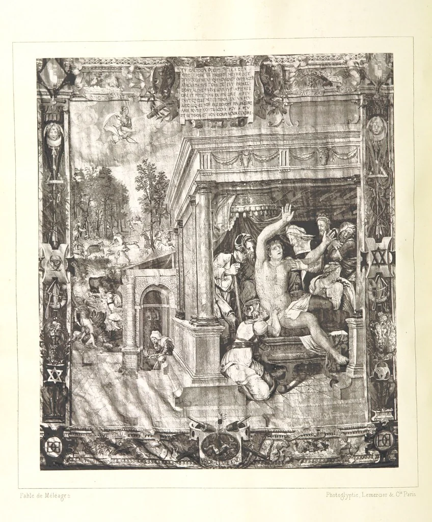 An illustration from Histoire et description du Château d'Anet, depuis le dixième siècle jusqu'à nos jours. Précédée d'une notice sur la ville d'Anet, ... et contenant une étude sur Diane de Poitiers, 1875, leaf 170