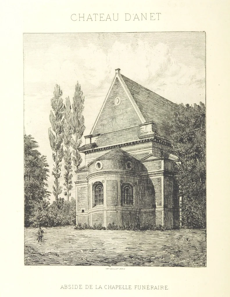 An illustration from Histoire et description du Château d'Anet, depuis le dixième siècle jusqu'à nos jours. Précédée d'une notice sur la ville d'Anet, ... et contenant une étude sur Diane de Poitiers, 1875, leaf 200