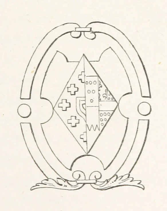 An illustration from Histoire et description du Château d'Anet, depuis le dixième siècle jusqu'à nos jours. Précédée d'une notice sur la ville d'Anet, ... et contenant une étude sur Diane de Poitiers, 1875, leaf 207