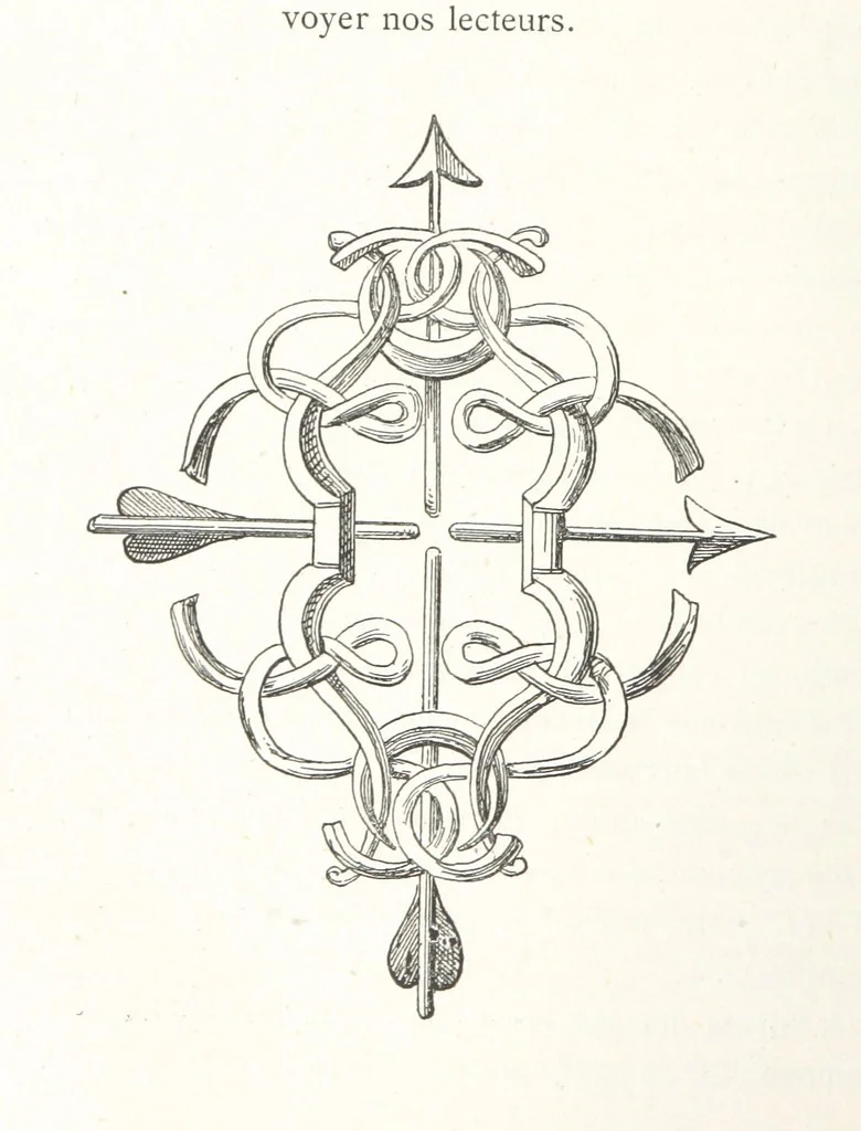 An illustration from Histoire et description du Château d'Anet, depuis le dixième siècle jusqu'à nos jours. Précédée d'une notice sur la ville d'Anet, ... et contenant une étude sur Diane de Poitiers, 1875, leaf 242