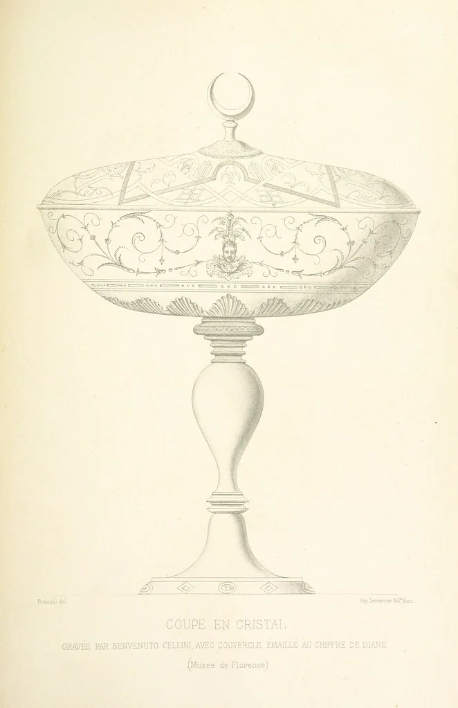 An illustration from Histoire et description du Château d'Anet, depuis le dixième siècle jusqu'à nos jours. Précédée d'une notice sur la ville d'Anet, ... et contenant une étude sur Diane de Poitiers, 1875, leaf 263