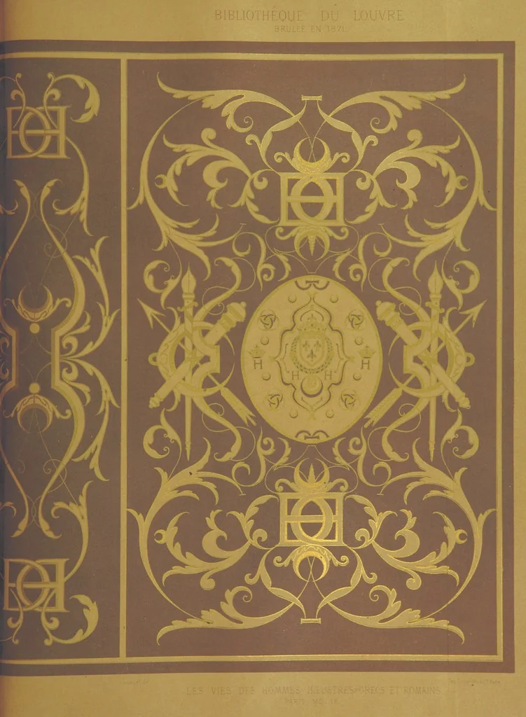 An illustration from Histoire et description du Château d'Anet, depuis le dixième siècle jusqu'à nos jours. Précédée d'une notice sur la ville d'Anet, ... et contenant une étude sur Diane de Poitiers, 1875, leaf 271