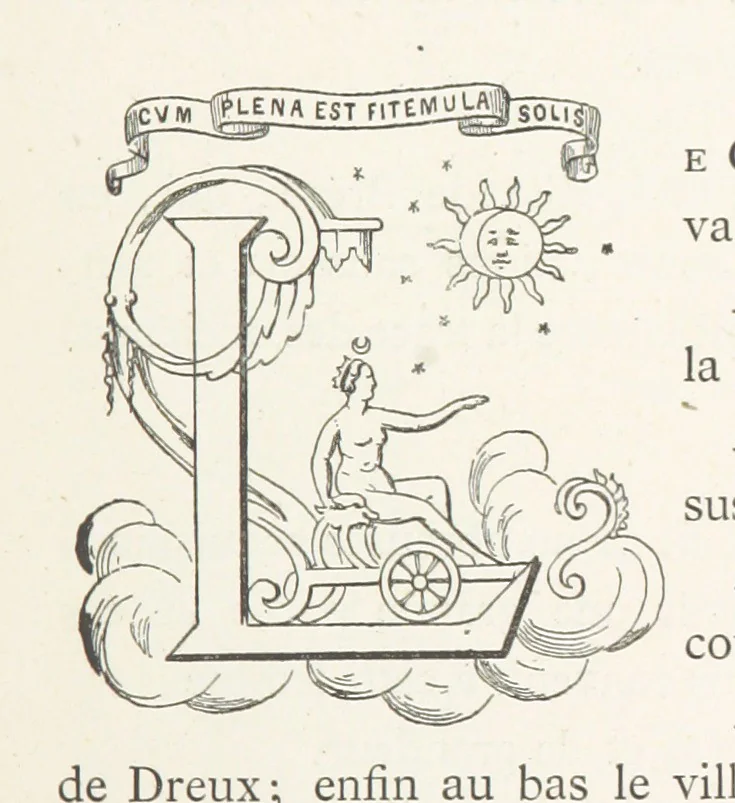An illustration from Histoire et description du Château d'Anet, depuis le dixième siècle jusqu'à nos jours. Précédée d'une notice sur la ville d'Anet, ... et contenant une étude sur Diane de Poitiers, 1875, leaf 43