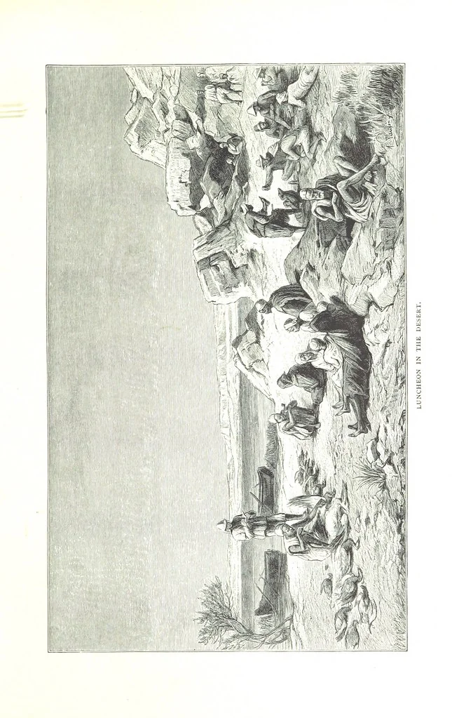 An illustration from Travels in the East; including a visit to Egypt and the Holy Land. [Translated from the German.] ... With ... illustrations by Pausinger, etc, 1884, leaf 149