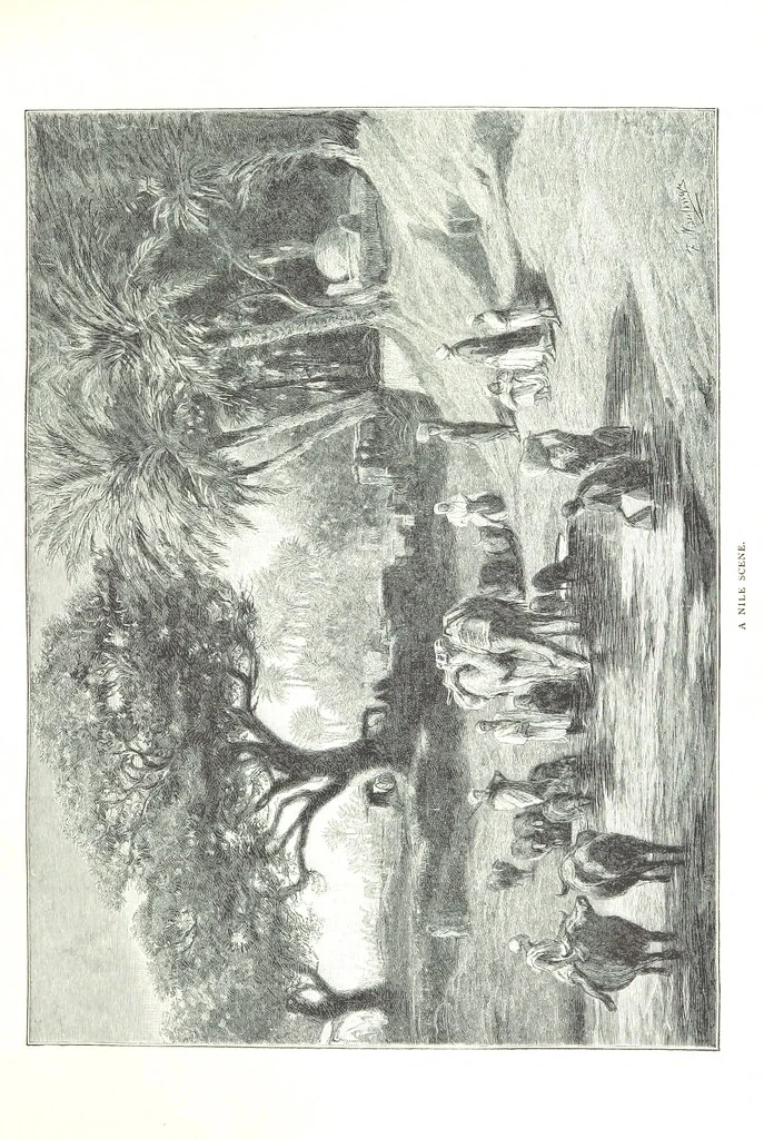 An illustration from Travels in the East; including a visit to Egypt and the Holy Land. [Translated from the German.] ... With ... illustrations by Pausinger, etc, 1884, leaf 201