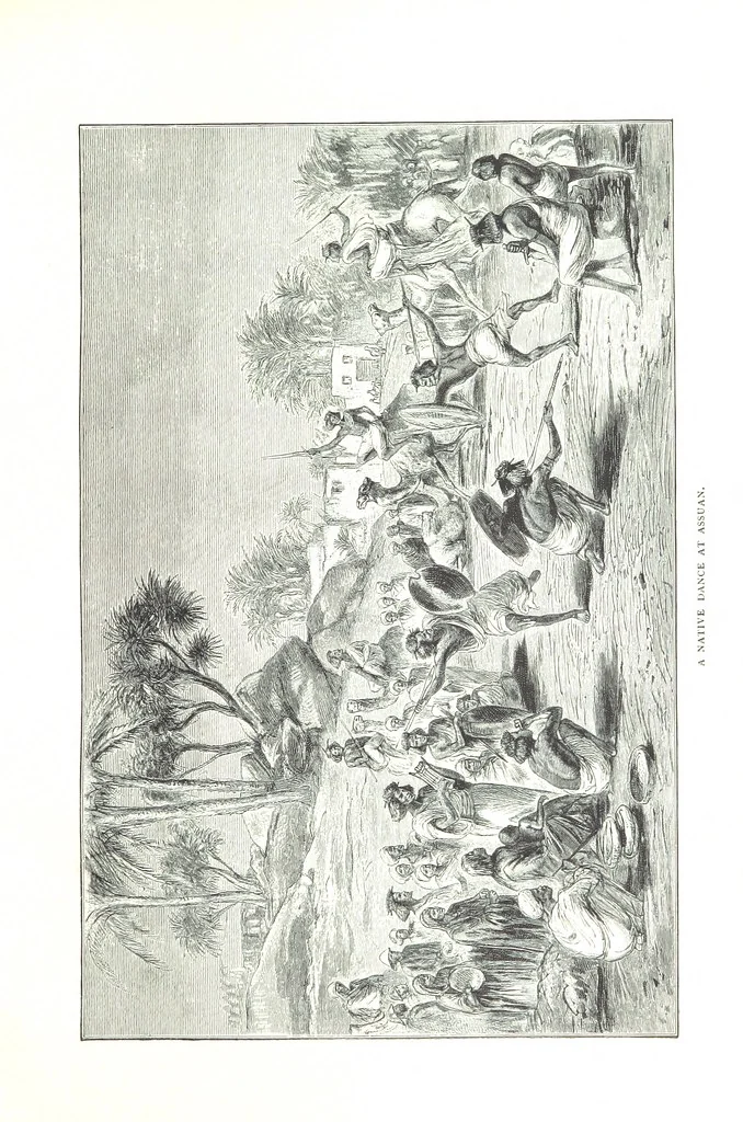 An illustration from Travels in the East; including a visit to Egypt and the Holy Land. [Translated from the German.] ... With ... illustrations by Pausinger, etc, 1884, leaf 245