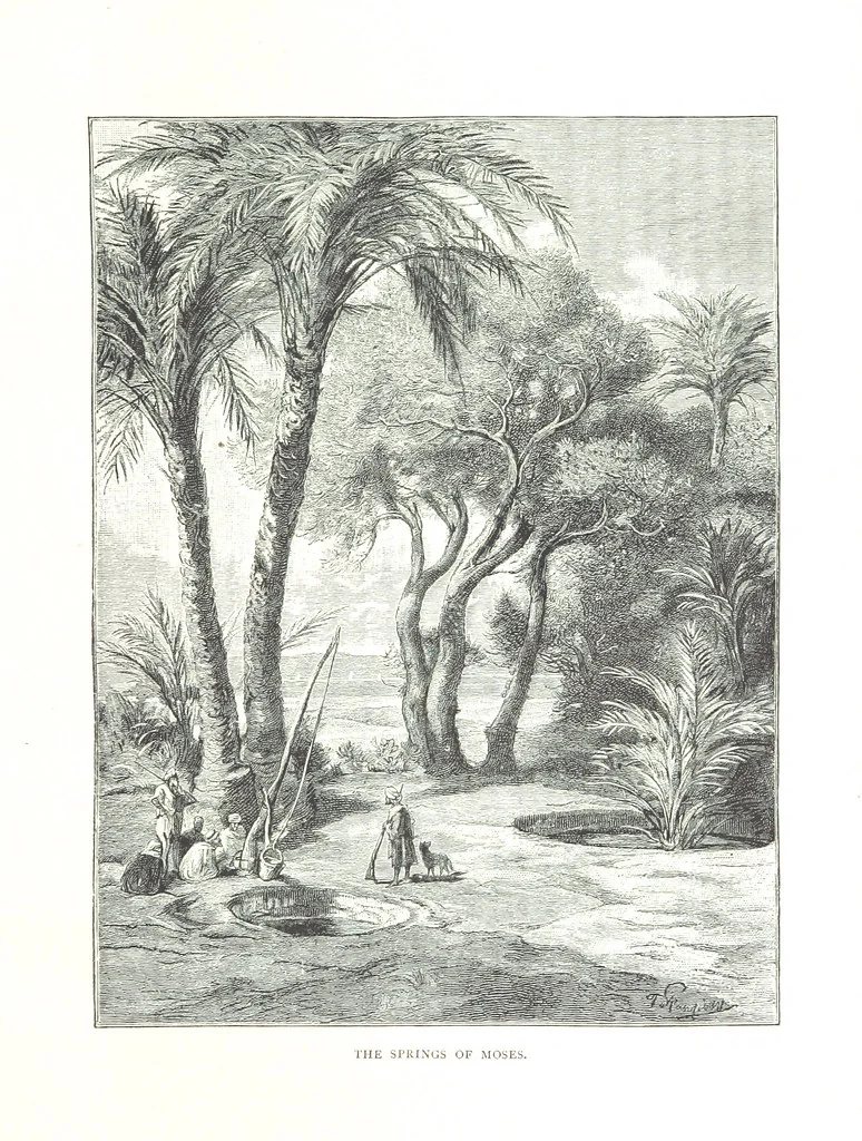An illustration from Travels in the East; including a visit to Egypt and the Holy Land. [Translated from the German.] ... With ... illustrations by Pausinger, etc, 1884, leaf 387