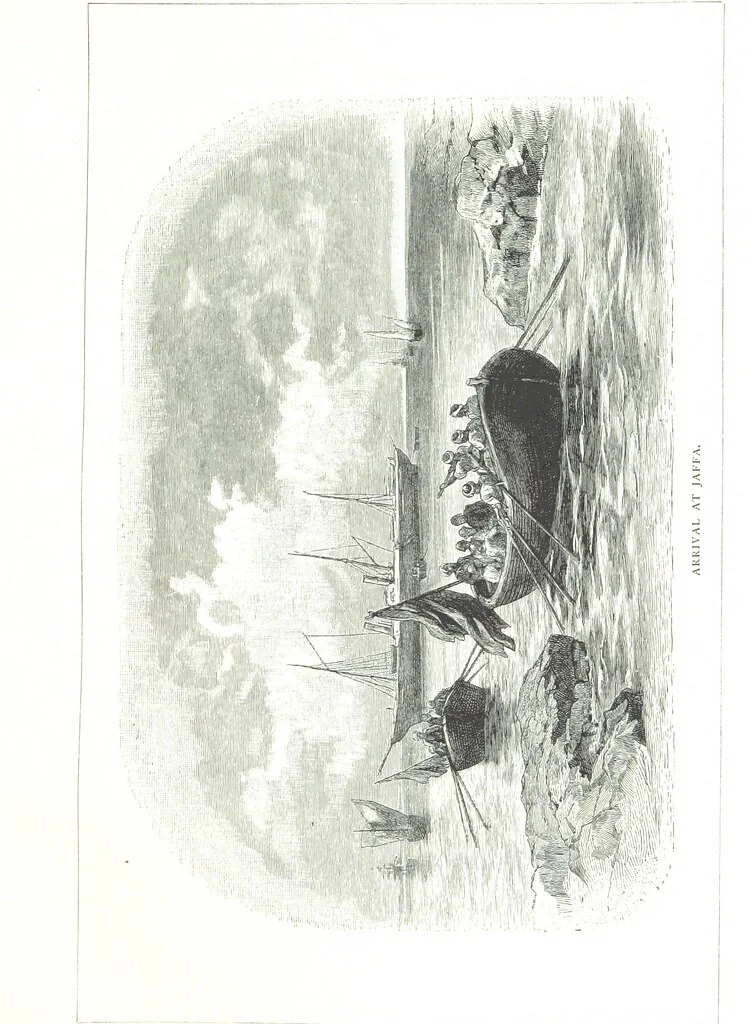 An illustration from Travels in the East; including a visit to Egypt and the Holy Land. [Translated from the German.] ... With ... illustrations by Pausinger, etc, 1884, leaf 403