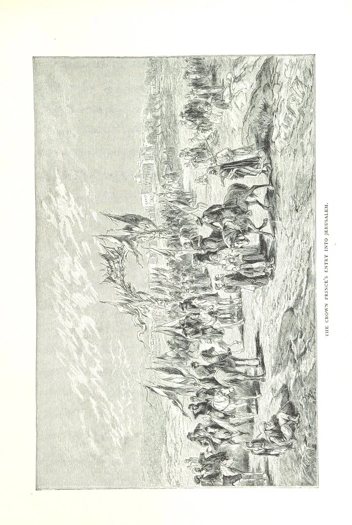 An illustration from Travels in the East; including a visit to Egypt and the Holy Land. [Translated from the German.] ... With ... illustrations by Pausinger, etc, 1884, leaf 419