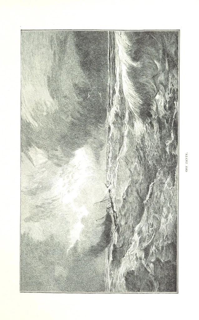 An illustration from Travels in the East; including a visit to Egypt and the Holy Land. [Translated from the German.] ... With ... illustrations by Pausinger, etc, 1884, leaf 43