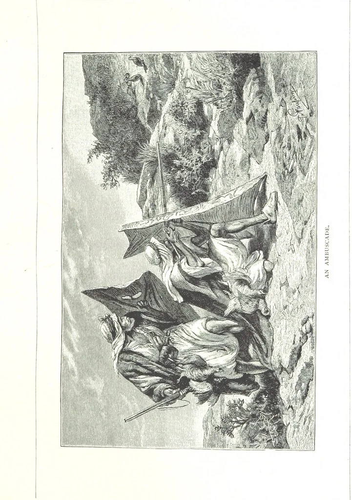 An illustration from Travels in the East; including a visit to Egypt and the Holy Land. [Translated from the German.] ... With ... illustrations by Pausinger, etc, 1884, leaf 475