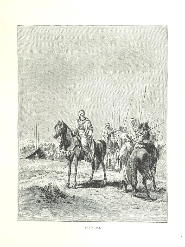 An illustration from Travels in the East; including a visit to Egypt and the Holy Land. [Translated from the German.] ... With ... illustrations by Pausinger, etc, 1884, leaf 503