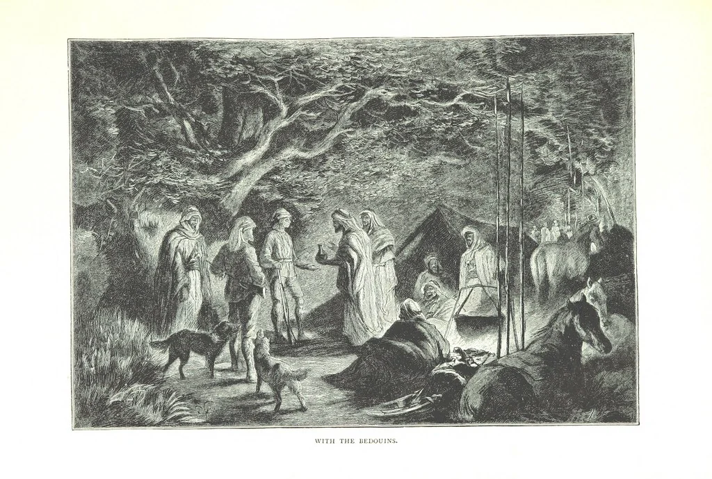 An illustration from Travels in the East; including a visit to Egypt and the Holy Land. [Translated from the German.] ... With ... illustrations by Pausinger, etc, 1884, leaf 519