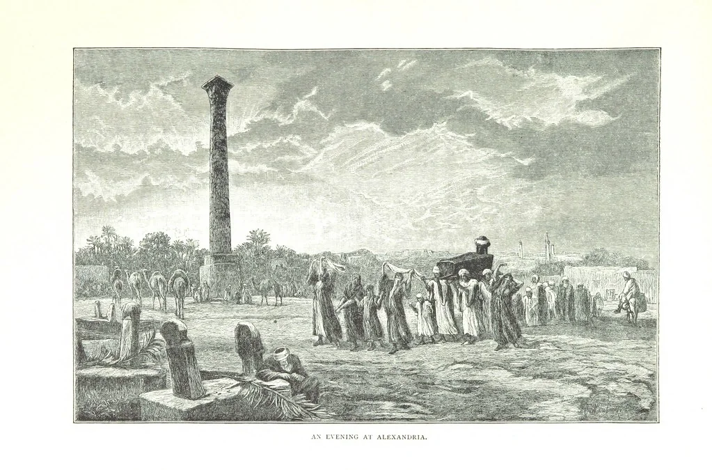 An illustration from Travels in the East; including a visit to Egypt and the Holy Land. [Translated from the German.] ... With ... illustrations by Pausinger, etc, 1884, leaf 65