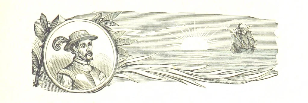 An illustration from La Florida; su conquista y colonización por P. Menéndez de Avilés. [Illustrated, 1893, leaf 503