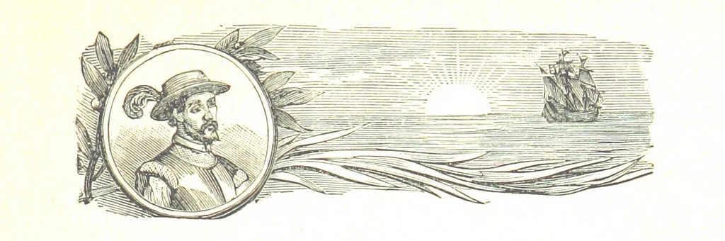 An illustration from La Florida; su conquista y colonización por P. Menéndez de Avilés. [Illustrated, 1893, leaf 69