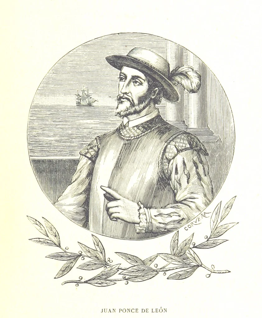 An illustration from La Florida; su conquista y colonización por P. Menéndez de Avilés. [Illustrated, 1893, leaf 83