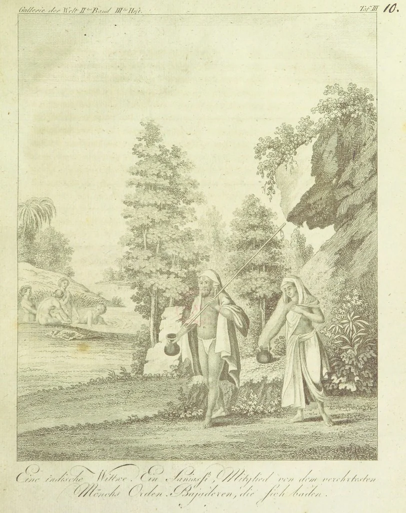 An illustration from Gallerie der Welt, in einer bildlichen und beschreibenden Darstellung von merkwürdigen Ländern: von Völkern ... von Thieren ... von alten und neuen Denkmälern ... Neue verbesserte Auflage. Mit ... Kupfertafeln, 1805, leaf 323