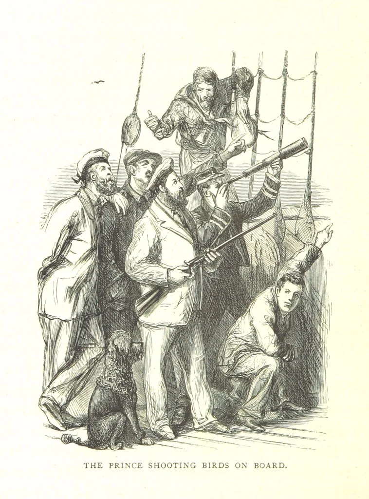 An illustration from The Prince of Wales' Tour: a diary in India; with some account of the visits ... to the Courts of Greece, Egypt, Spain, and Portugal ... With illustrations by S. P. Hall, 1877, leaf 170