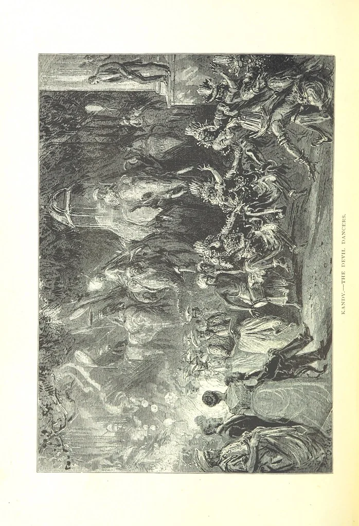 An illustration from The Prince of Wales' Tour: a diary in India; with some account of the visits ... to the Courts of Greece, Egypt, Spain, and Portugal ... With illustrations by S. P. Hall, 1877, leaf 330