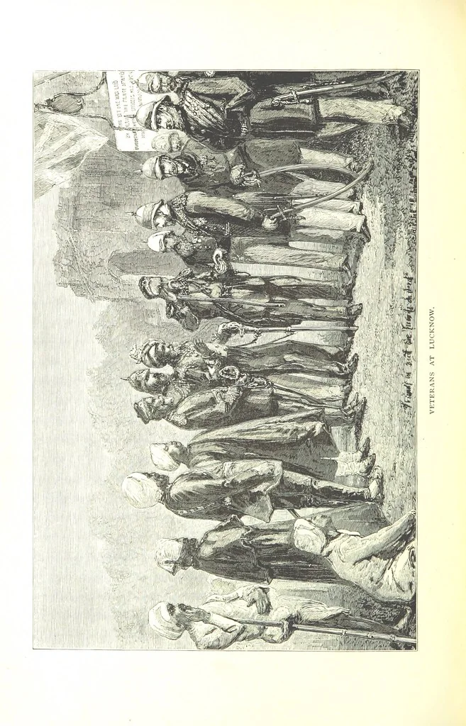 An illustration from The Prince of Wales' Tour: a diary in India; with some account of the visits ... to the Courts of Greece, Egypt, Spain, and Portugal ... With illustrations by S. P. Hall, 1877, leaf 478