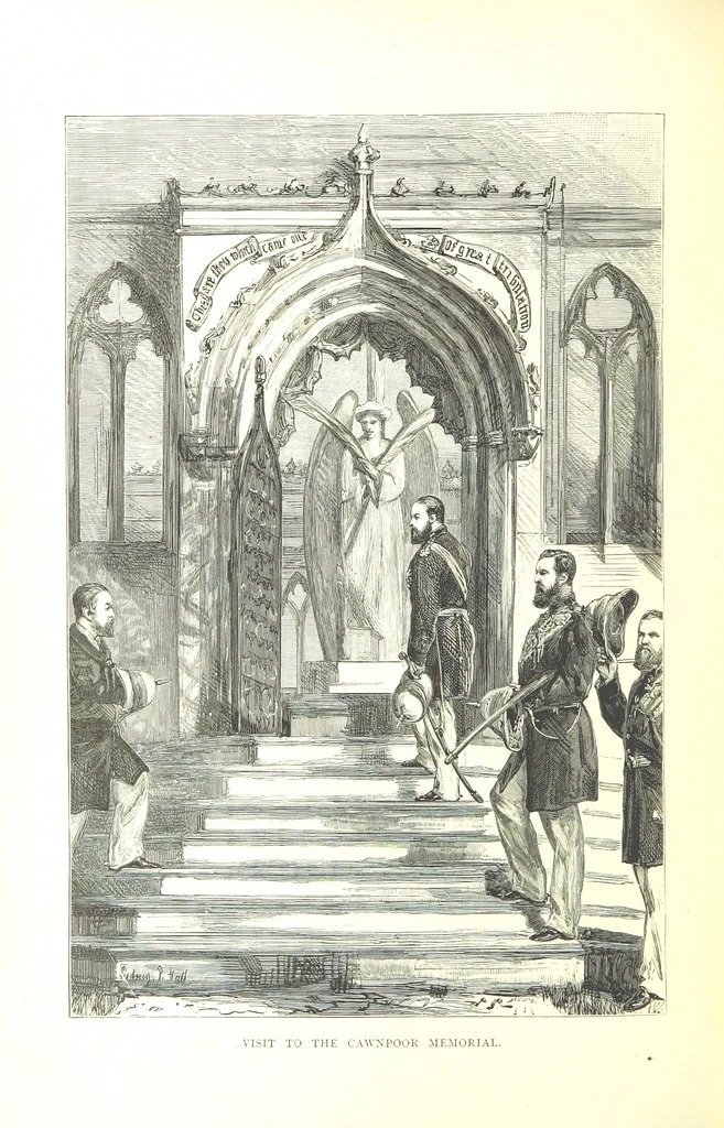 An illustration from The Prince of Wales' Tour: a diary in India; with some account of the visits ... to the Courts of Greece, Egypt, Spain, and Portugal ... With illustrations by S. P. Hall, 1877, leaf 488