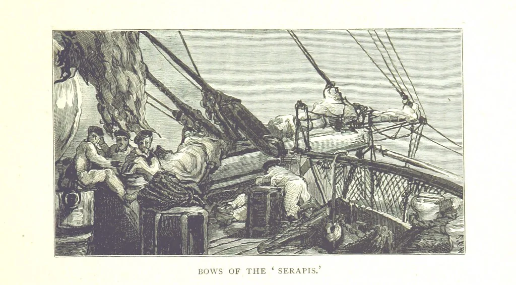 An illustration from The Prince of Wales' Tour: a diary in India; with some account of the visits ... to the Courts of Greece, Egypt, Spain, and Portugal ... With illustrations by S. P. Hall, 1877, leaf 53