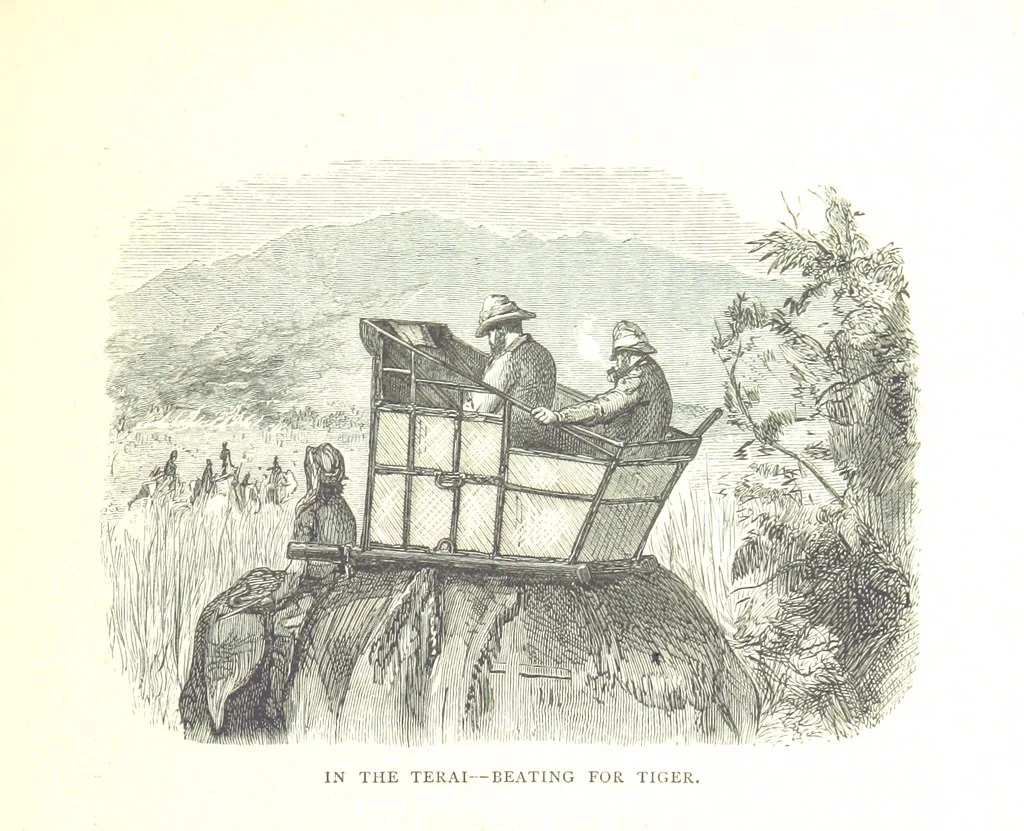 An illustration from The Prince of Wales' Tour: a diary in India; with some account of the visits ... to the Courts of Greece, Egypt, Spain, and Portugal ... With illustrations by S. P. Hall, 1877, leaf 559