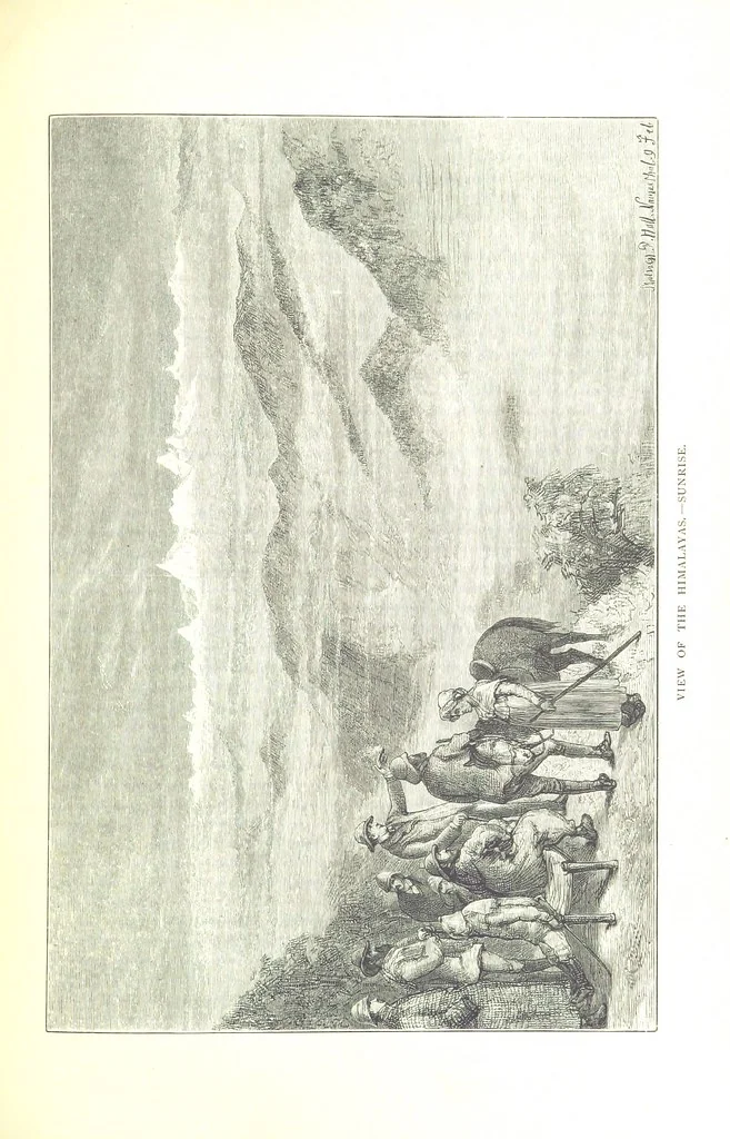 An illustration from The Prince of Wales' Tour: a diary in India; with some account of the visits ... to the Courts of Greece, Egypt, Spain, and Portugal ... With illustrations by S. P. Hall, 1877, leaf 563