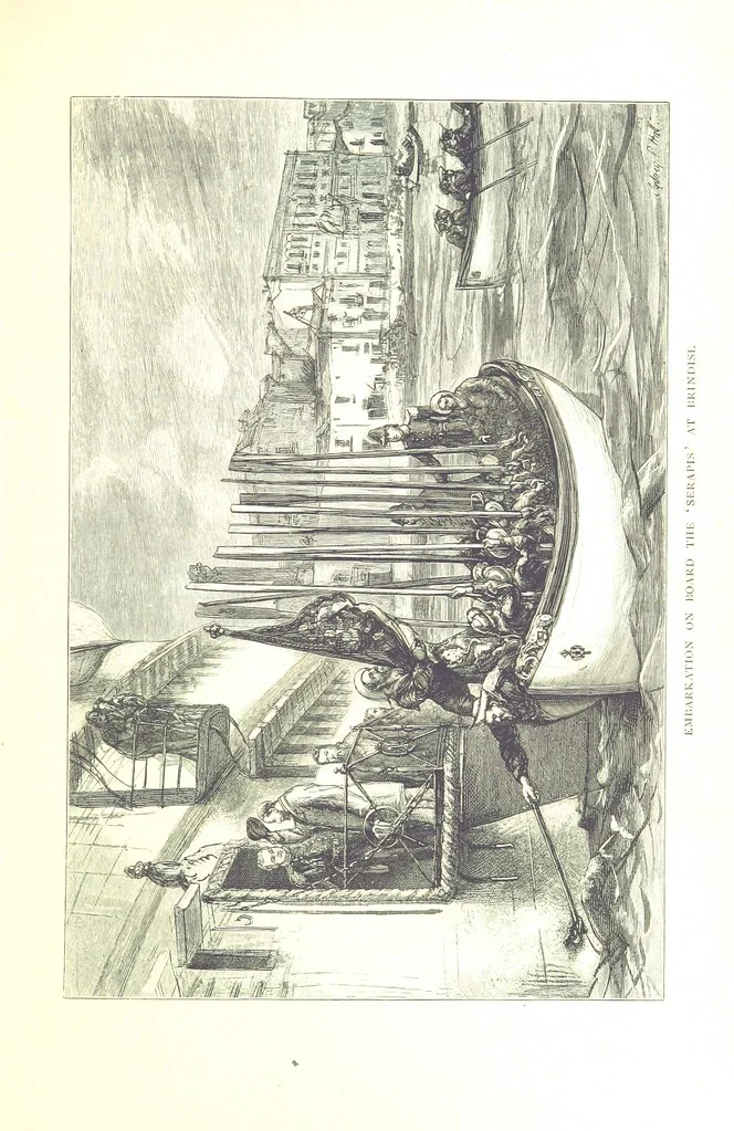 An illustration from The Prince of Wales' Tour: a diary in India; with some account of the visits ... to the Courts of Greece, Egypt, Spain, and Portugal ... With illustrations by S. P. Hall, 1877, leaf 57