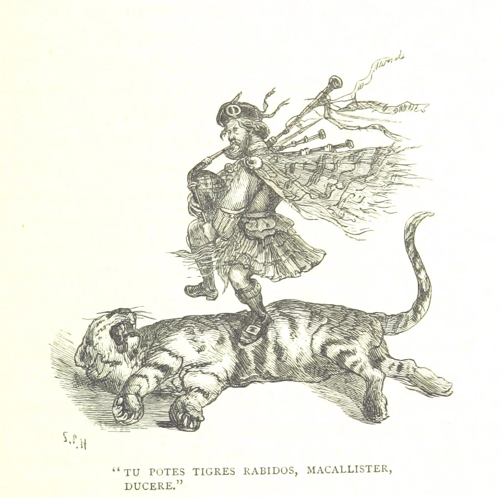 An illustration from The Prince of Wales' Tour: a diary in India; with some account of the visits ... to the Courts of Greece, Egypt, Spain, and Portugal ... With illustrations by S. P. Hall, 1877, leaf 619