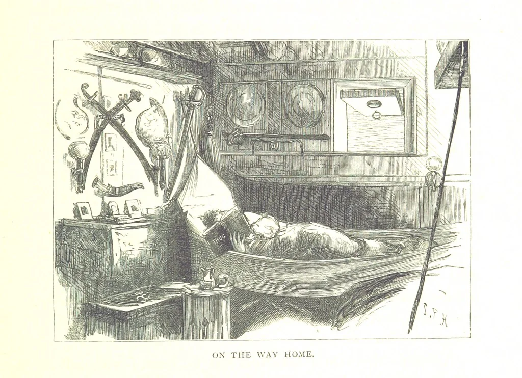 An illustration from The Prince of Wales' Tour: a diary in India; with some account of the visits ... to the Courts of Greece, Egypt, Spain, and Portugal ... With illustrations by S. P. Hall, 1877, leaf 631