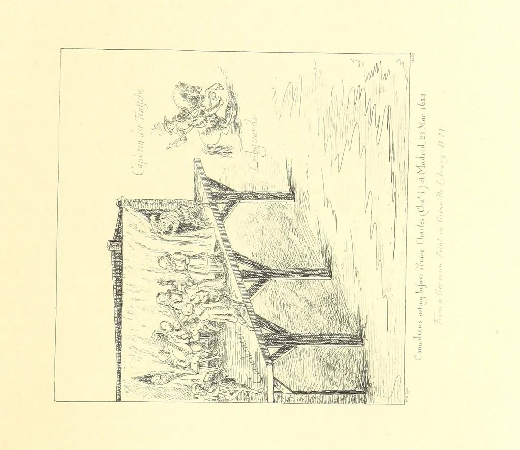An illustration from England as seen by Foreigners in the days of Elizabeth and James the First. Comprising translations of the journals of the two Dukes of Wirtemberg in 1592 and 1610; both illustrative of Shakespeare. With extracts from the travels of foreign Princes and others, copious notes, an introduction, and etchings, 1865, leaf 119