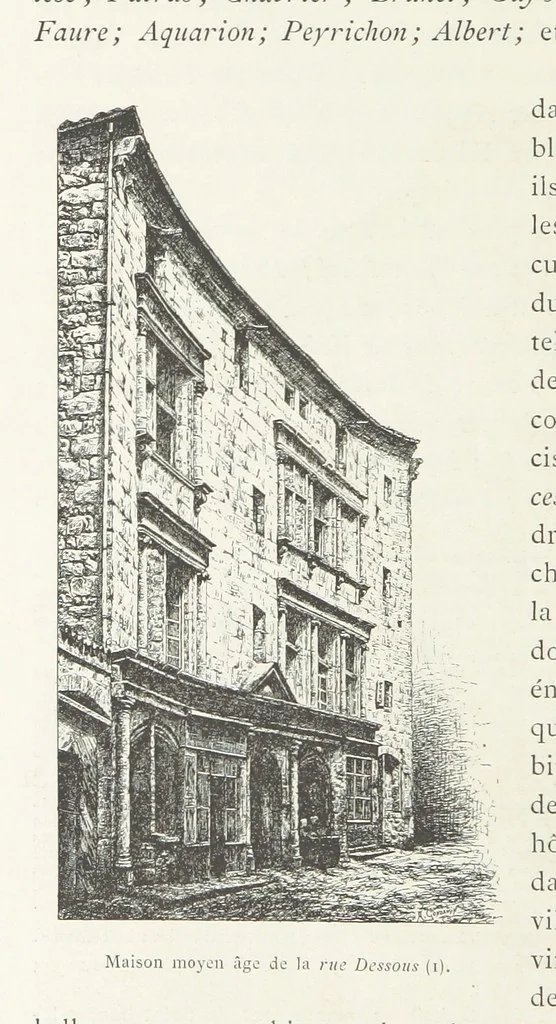 An illustration from Histoire de Saint-Bonnet-le-Chateau ... Ouvrage publié en collaboration par deux prêtres du diocèse de Lyon [James Condamin and François Langlois, 1885, leaf 114