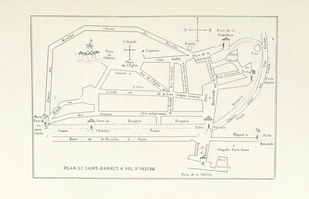 An illustration from Histoire de Saint-Bonnet-le-Chateau ... Ouvrage publié en collaboration par deux prêtres du diocèse de Lyon [James Condamin and François Langlois, 1885, leaf 347
