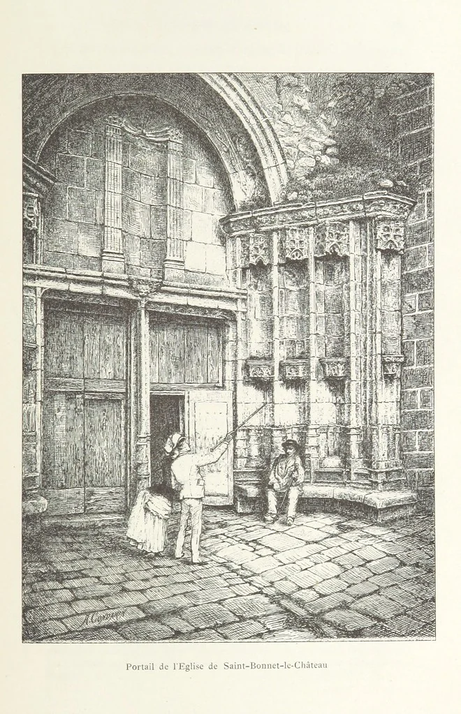 An illustration from Histoire de Saint-Bonnet-le-Chateau ... Ouvrage publié en collaboration par deux prêtres du diocèse de Lyon [James Condamin and François Langlois, 1885, leaf 429
