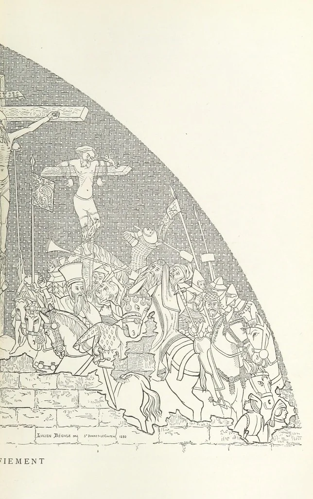 An illustration from Histoire de Saint-Bonnet-le-Chateau ... Ouvrage publié en collaboration par deux prêtres du diocèse de Lyon [James Condamin and François Langlois, 1885, leaf 449