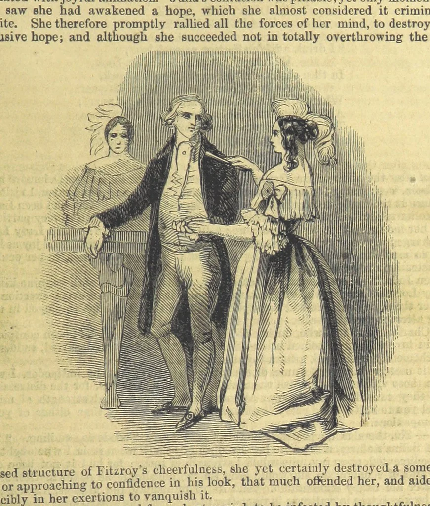An illustration from Santo Sebatiano, or the Heiress of Montalvan. A romance of the eighteenth century. [By Catherine Cutbertson. With illustrations, 1847, leaf 167