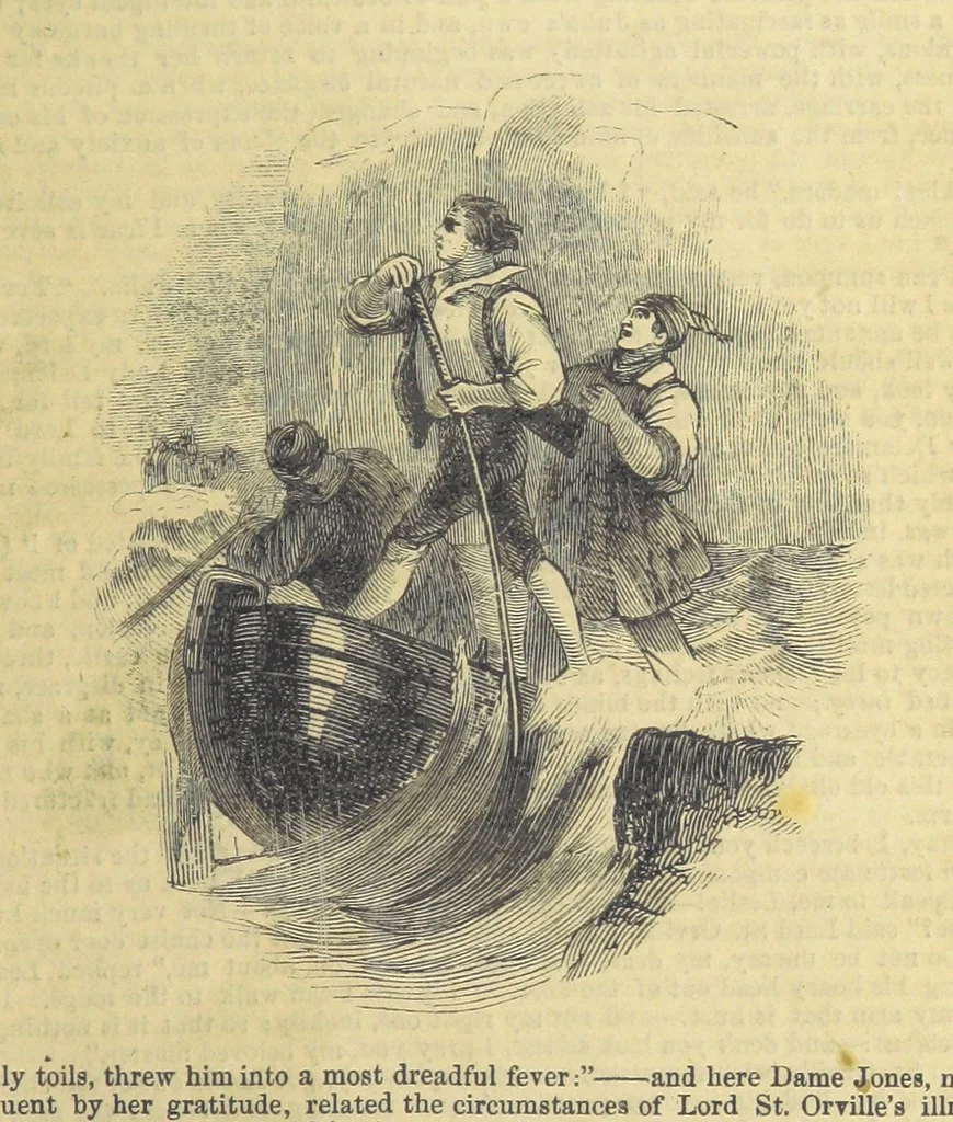 An illustration from Santo Sebatiano, or the Heiress of Montalvan. A romance of the eighteenth century. [By Catherine Cutbertson. With illustrations, 1847, leaf 215
