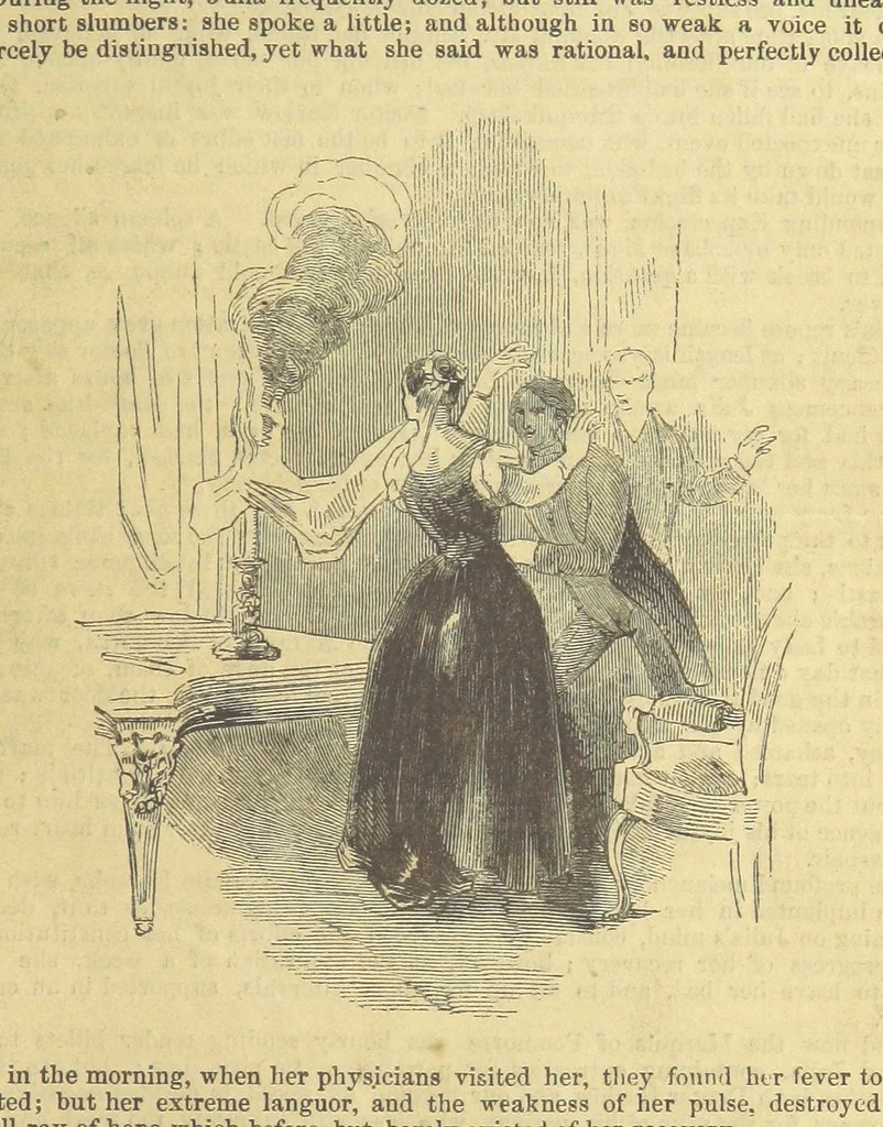 An illustration from Santo Sebatiano, or the Heiress of Montalvan. A romance of the eighteenth century. [By Catherine Cutbertson. With illustrations, 1847, leaf 303