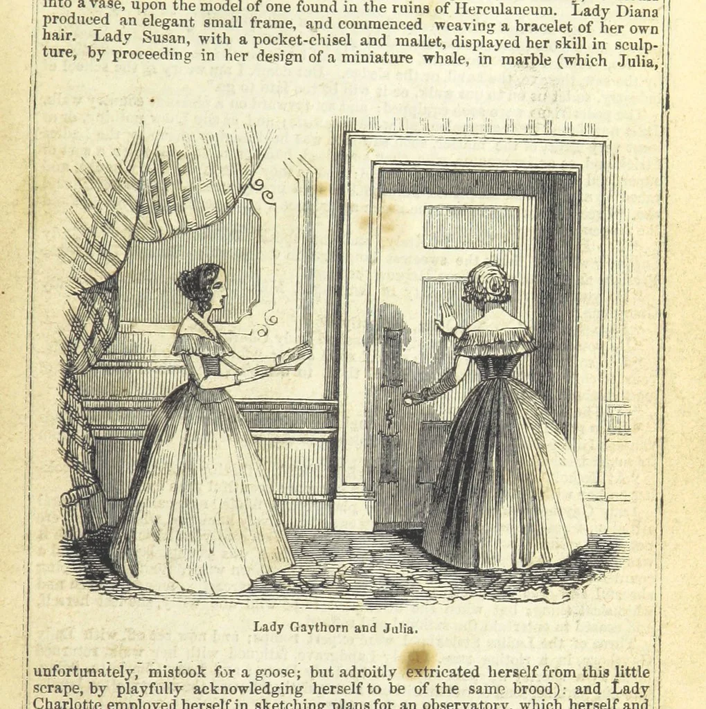 An illustration from Santo Sebatiano, or the Heiress of Montalvan. A romance of the eighteenth century. [By Catherine Cutbertson. With illustrations, 1847, leaf 55