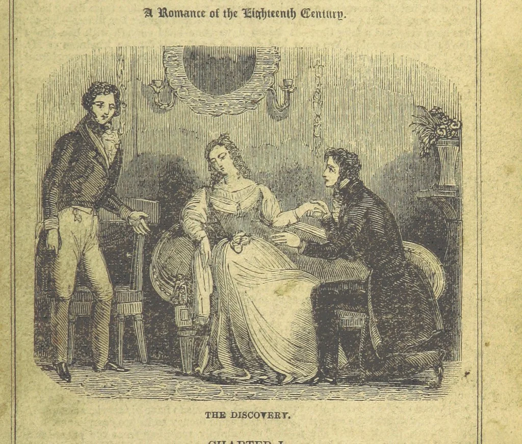 An illustration from Santo Sebatiano, or the Heiress of Montalvan. A romance of the eighteenth century. [By Catherine Cutbertson. With illustrations, 1847, leaf 7