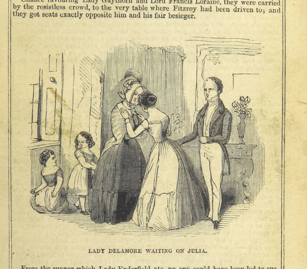 An illustration from Santo Sebatiano, or the Heiress of Montalvan. A romance of the eighteenth century. [By Catherine Cutbertson. With illustrations, 1847, leaf 87