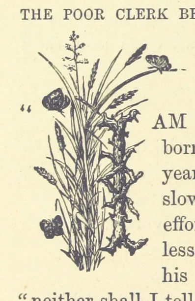 An illustration from The Poor Clerk and his Crooked Sixpence, 1874, leaf 150