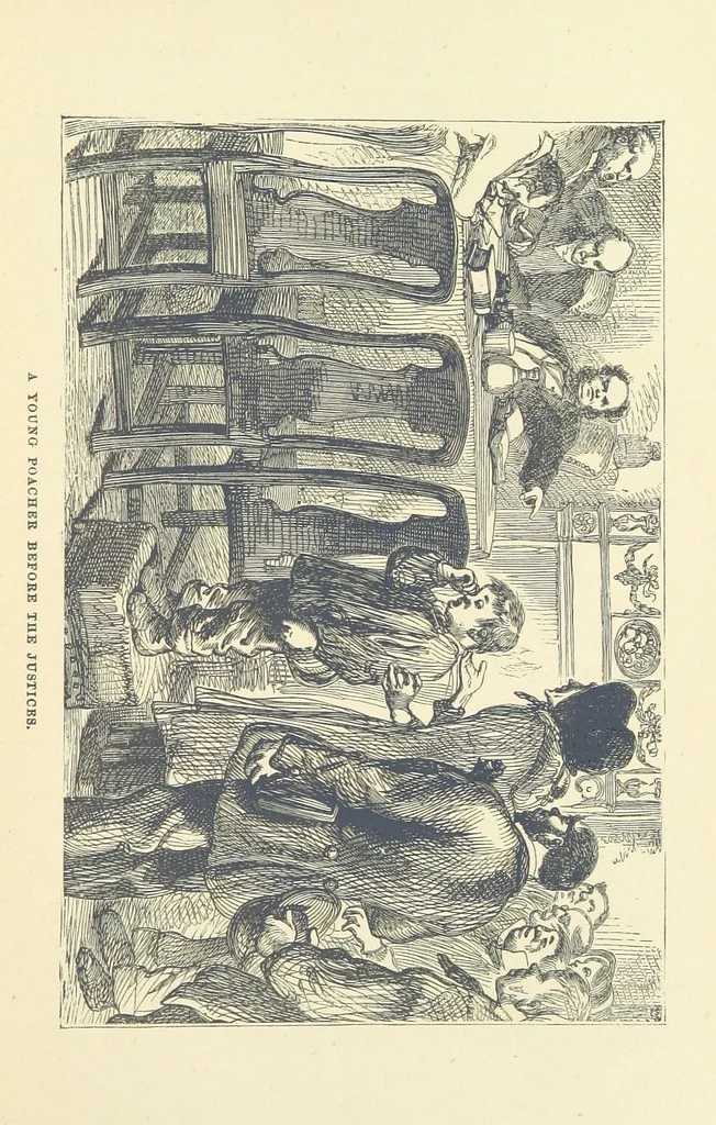 An illustration from The Poor Clerk and his Crooked Sixpence, 1874, leaf 81