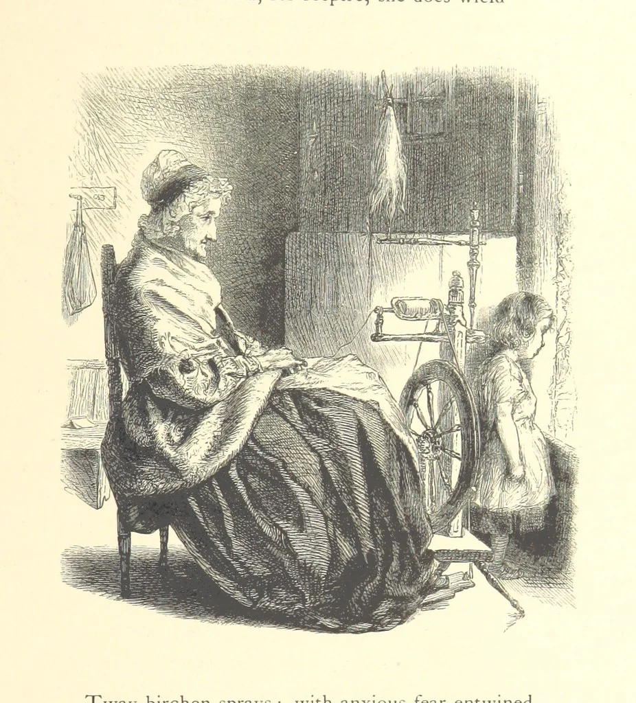 An illustration from Festival of Song: a series of Evenings with the Poets. Prepared by the author of “Salad for the Solitary” ... (F. Saunders). With ... pictures by Members of the National Academy of Design. Engraved by Bobbett and Hooper, 1866, leaf 123