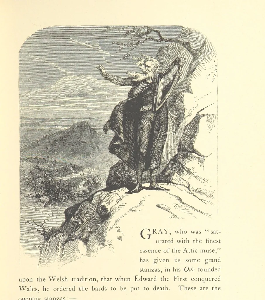 An illustration from Festival of Song: a series of Evenings with the Poets. Prepared by the author of “Salad for the Solitary” ... (F. Saunders). With ... pictures by Members of the National Academy of Design. Engraved by Bobbett and Hooper, 1866, leaf 131
