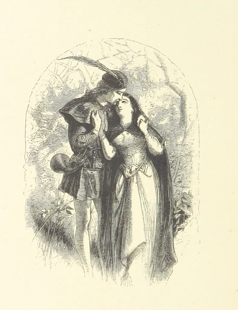 An illustration from Festival of Song: a series of Evenings with the Poets. Prepared by the author of “Salad for the Solitary” ... (F. Saunders). With ... pictures by Members of the National Academy of Design. Engraved by Bobbett and Hooper, 1866, leaf 208