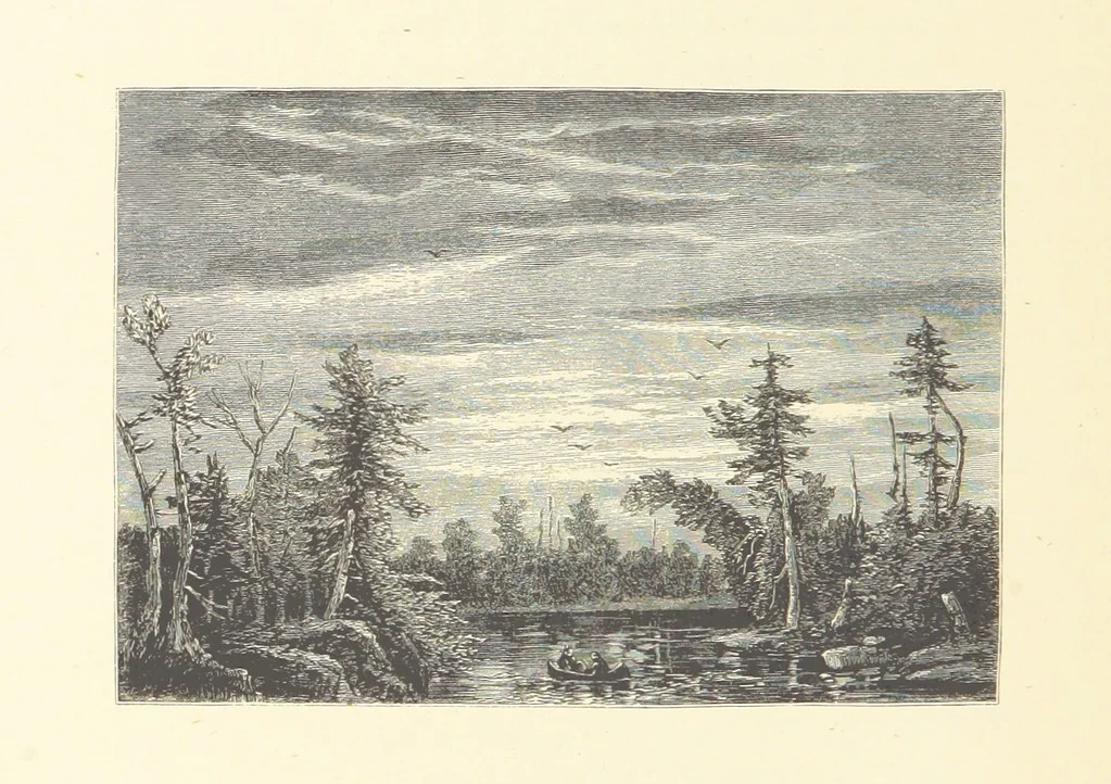 An illustration from Festival of Song: a series of Evenings with the Poets. Prepared by the author of “Salad for the Solitary” ... (F. Saunders). With ... pictures by Members of the National Academy of Design. Engraved by Bobbett and Hooper, 1866, leaf 238