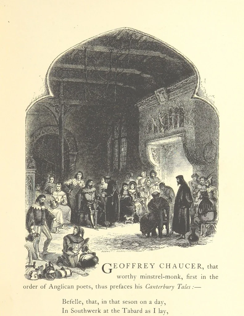 An illustration from Festival of Song: a series of Evenings with the Poets. Prepared by the author of “Salad for the Solitary” ... (F. Saunders). With ... pictures by Members of the National Academy of Design. Engraved by Bobbett and Hooper, 1866, leaf 25